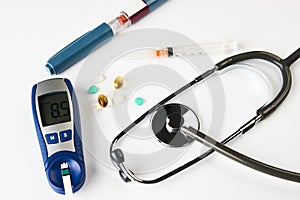 Medicine, diabetes, glycemia, health care concept photo