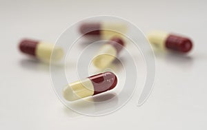 Medicine / drugs / pharmaceuticals: Capsules of penicilin antibiotics. 1