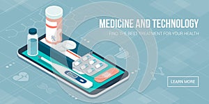 Medicine, healthcare and therapy app