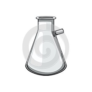 medicine laboratory glassware cartoon vector illustration