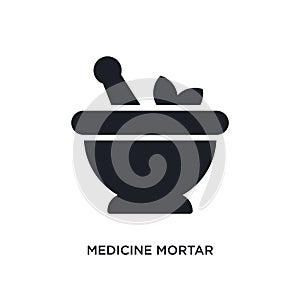 medicine mortar isolated icon. simple element illustration from ultimate glyphicons concept icons. medicine mortar editable logo