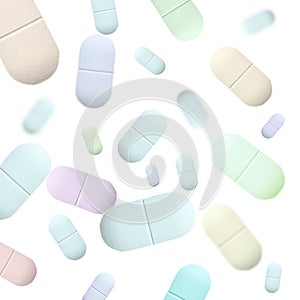 Medicine pill isolated  white background