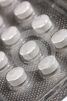 Medicine pills in blister packs