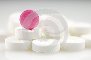 Medicine pink pill