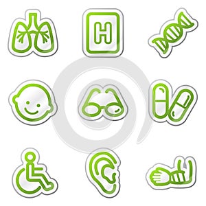Medicine web icons set 2