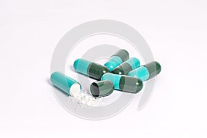 Medicine white background