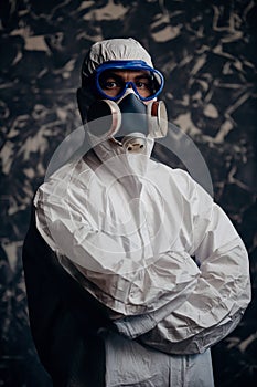 Medicine worker in PPE
