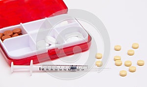 Medicines in the form of pills and injections