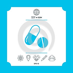 Medicines pills - Capsule and pill icon