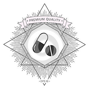 Medicines pills - Capsule and pill icon