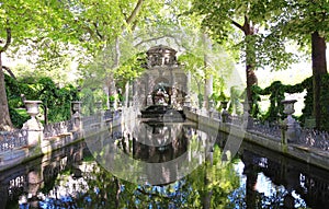 The Medicis fountain , Luxembourg garden , Paris.