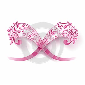 Medicos pink ribbon neck ribbon breast cancer bagels purple ribbons pink ribbon support campaign star ribbon