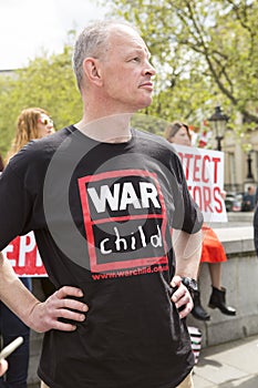 Medics Under Fire. Rally in Trafalgar Square.