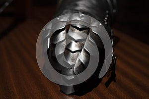 Medieval ancient iron glove