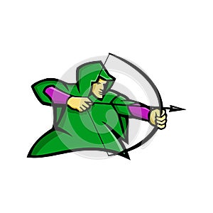 Medieval Archer Mascot photo
