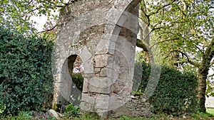 Medieval arches doors from old region of France