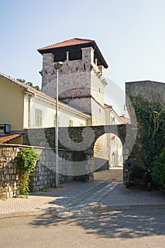 Medieval architecture. Summer house of the noble family Buca. Tivat city, Montenegro photo