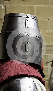 Medieval armor helmet