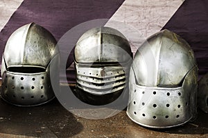 Medieval armor helmet