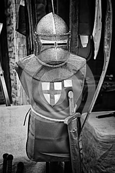 Armor with helmet