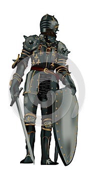 Medieval armor-vector