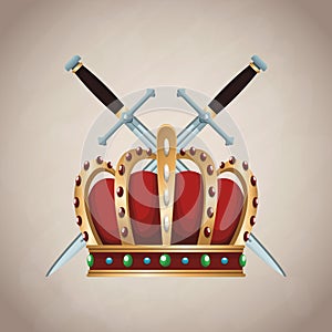 Medieval army emblem