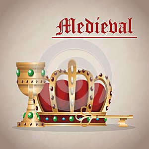 Medieval army emblem