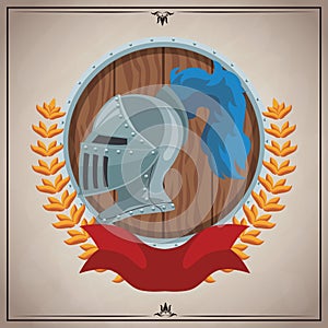 Medieval army emblem