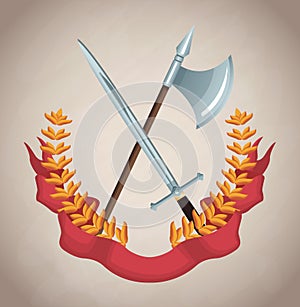 Medieval army emblem