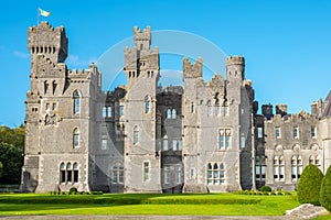 Medieval Ashford Castle. County Mayo, Ireland