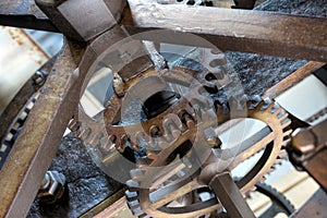 Medieval astronomical clock photo