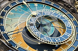 Medieval Astronomical Clock in Prague photo