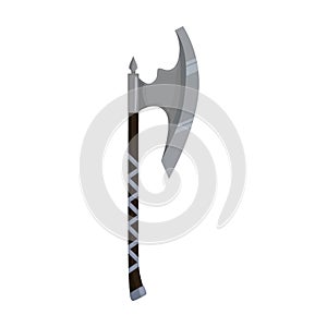 Medieval axe vector icon.Cartoon vector icon isolated on white background medieval axe.