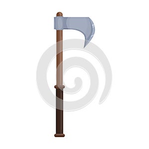 Medieval axe vector icon.Cartoon vector icon isolated on white background medieval axe.