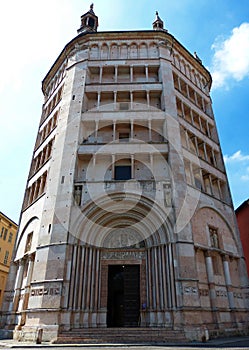 The medieval Baptistery, Parma, Italy