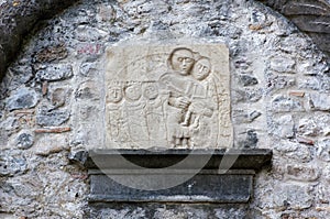 Medieval Bas-Relief of the Nativity in San Daniele del Friuli