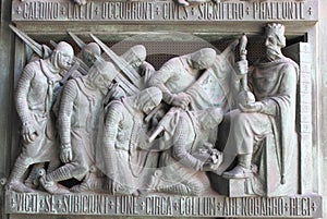 Medieval basrelief