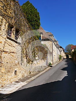 Medieval bastide town of Domme, the most beautiful village in France in the Dordogne