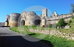 Medieval bastide town of Domme, the most beautiful village in France in the Dordogne