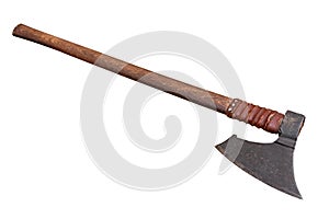 Medieval battle axe photo