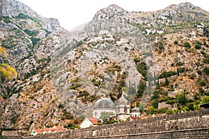 Medieval belfry of Saint Claire Church in Kotor