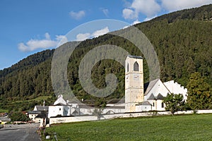 Medieval benedictine abbey in Mustair