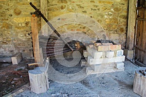 Medieval Blacksmith Workshop - Bellows and Forge