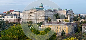 Medieval Buda Castle. Fortress complex panorama