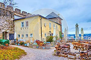 The medieval building on Monchsberg hill, salzburg, Austria