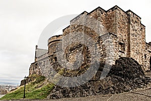 Medieval buildings in Edinburgh castle, Scotland