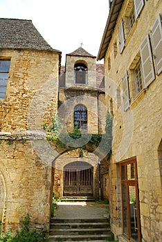 Medieval buildings in Sarlat in the Dordogne, France