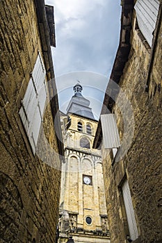 Medieval buildings in Sarlat-la-Caneda; Dordogne; France