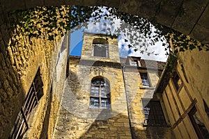 Medieval buildings in Sarlat-la-Caneda; Dordogne; France