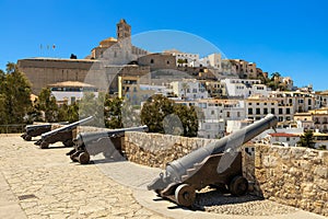 View of the old town of Eivissa, Ibiza photo